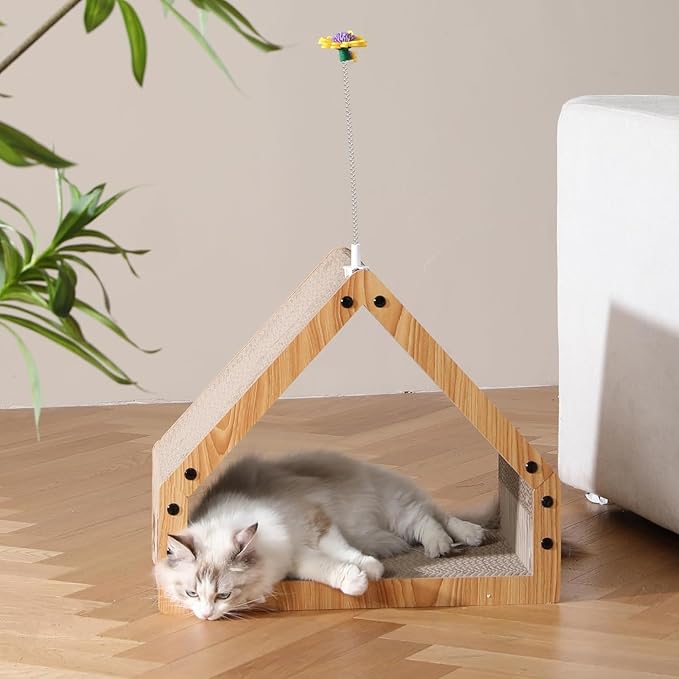 3-in-1 Scratcher: Fun, Rest, and Protection in One Product