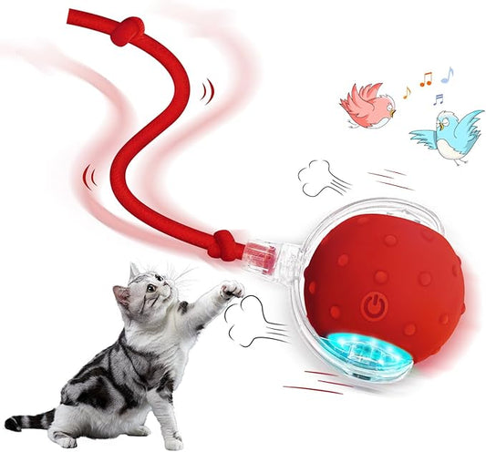 BLUEYPET Smart Rolling Ball: Effortless Exercise for Your Active Pet!