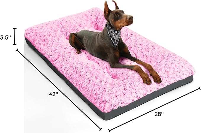 Cama de Terciopelo Rosa Premium para Mascotas: ¡Soporte, Comodidad y Estilo Superior!
