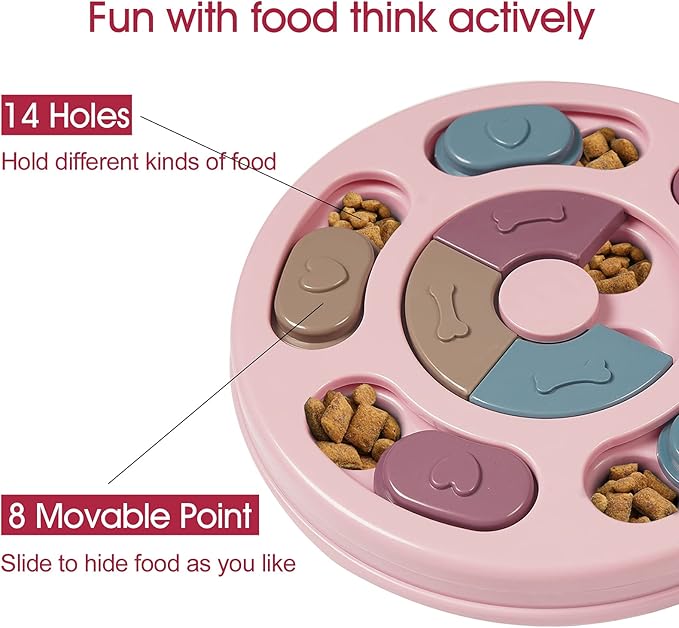 Juguete Interactivo y Comedero Lento para Perros: ¡Comida Divertida que Estimula su Mente!