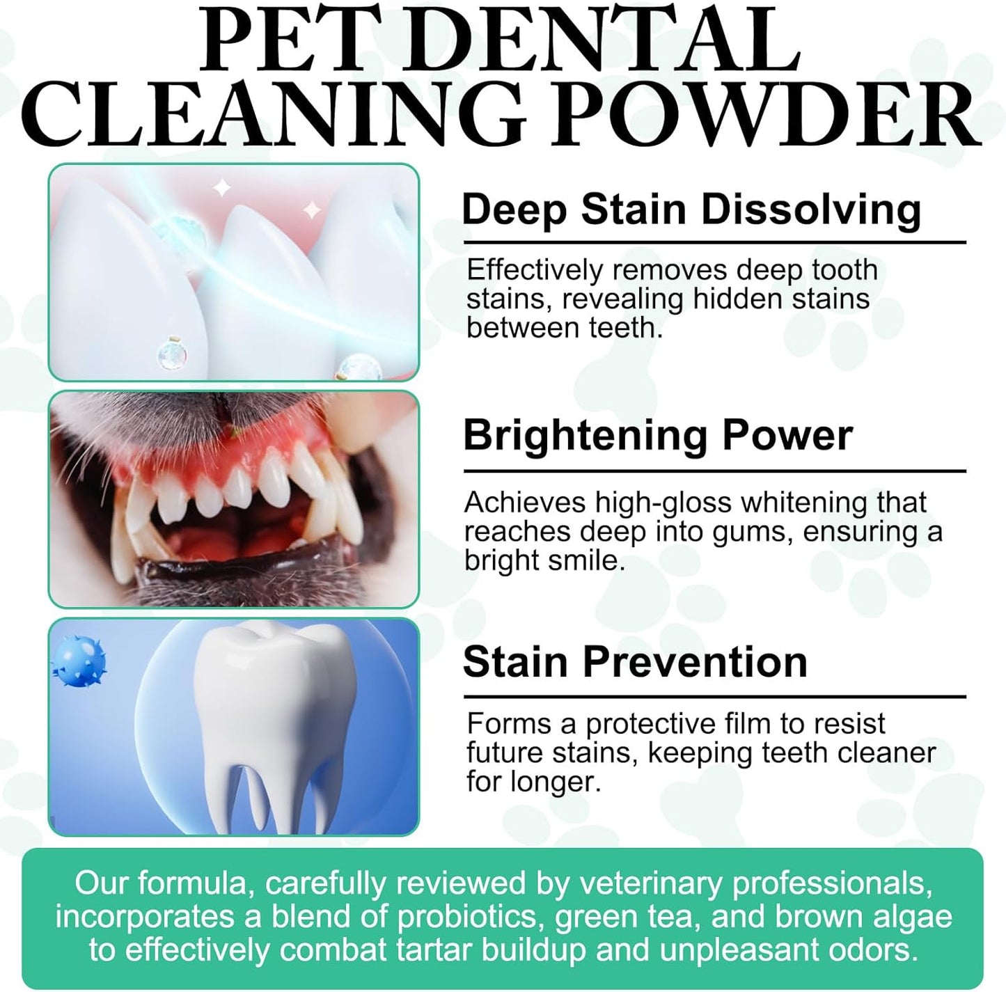 Probiotic Dental Powder: Natural Oral Care for Dogs & Cats!