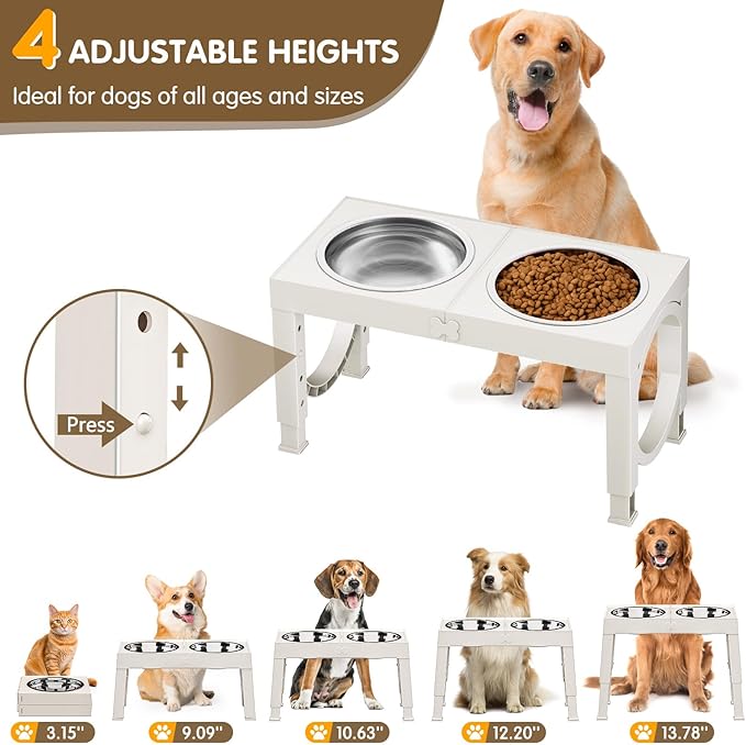 Comedero Elevado Ajustable XiaZ: ¡Mejora Postura y Digestión en tu Perro!