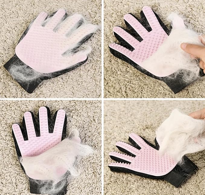 Pet Grooming Gloves: Relaxing Massage, Deep Cleaning, and Guaranteed Bonding