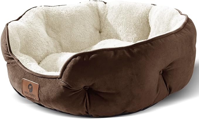 Polar Fleece Round Bed: Deep and Secure Rest for Your Pet