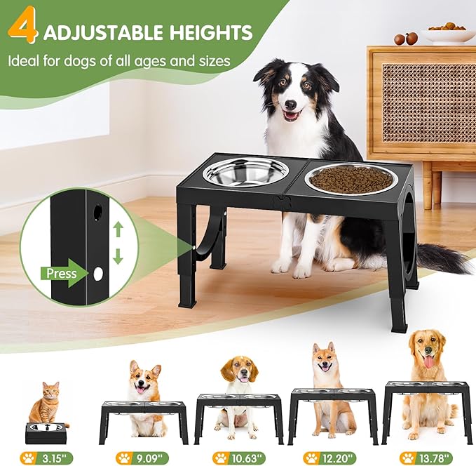 XiaZ Adjustable Elevated Feeder
