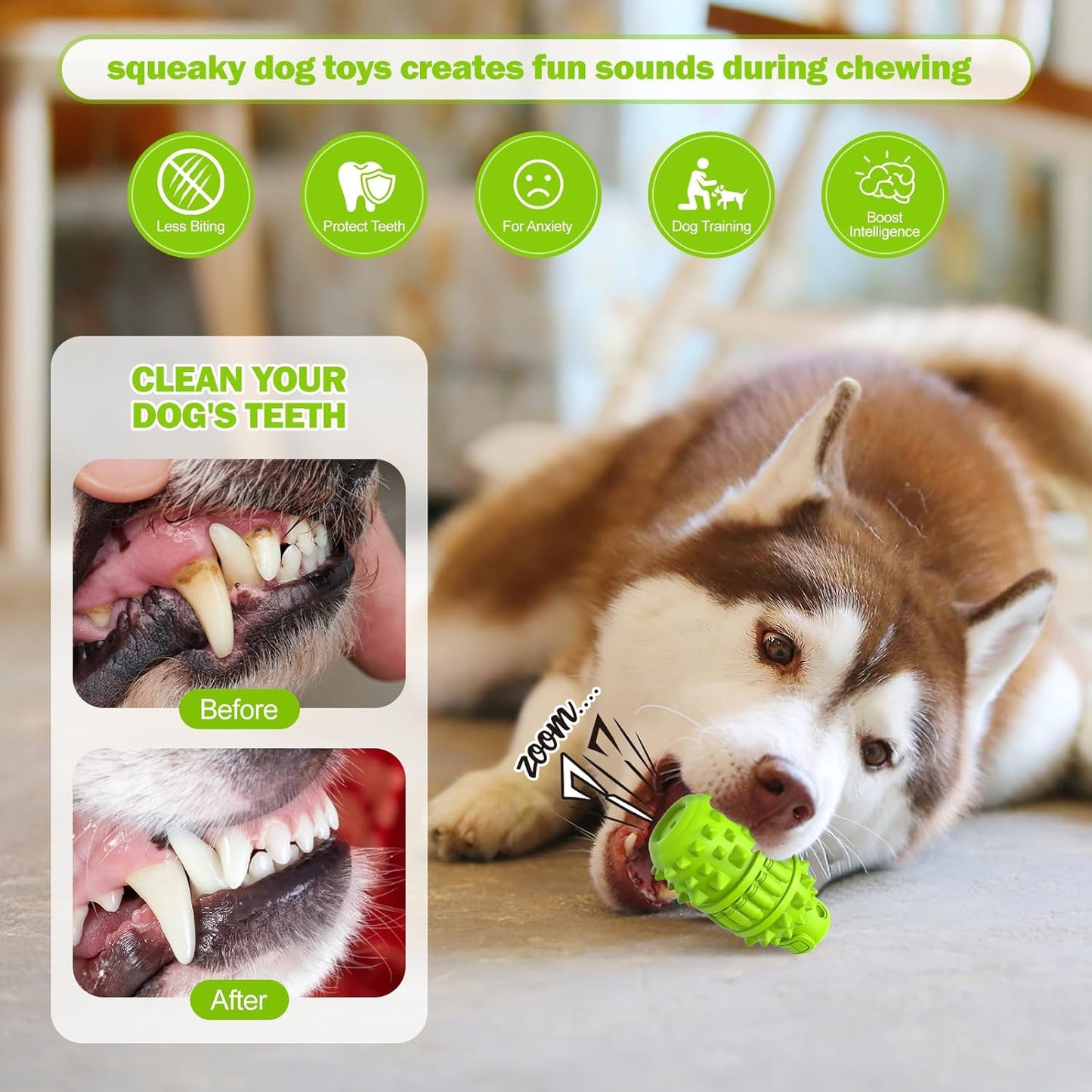 PIFFZEDO Squeaky Chew Toy: Entertainment and Well-Being for Your Dog