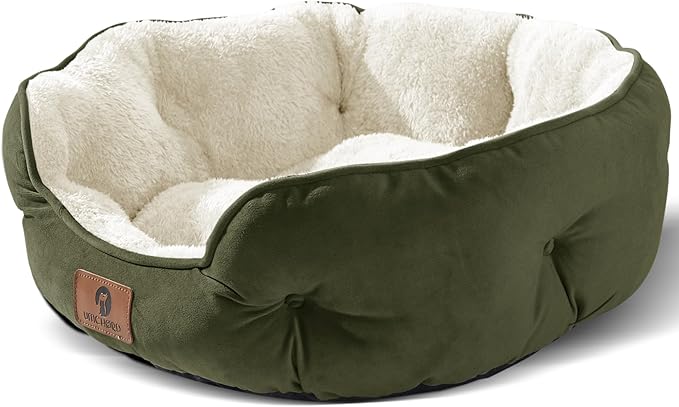 Polar Fleece Round Bed: Deep and Secure Rest for Your Pet
