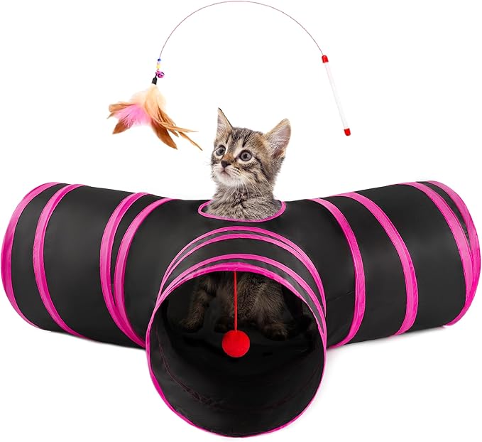 Spacious Pet Play Tunnel: Adventure, Exercise & Endless Fun for Your Companion!
