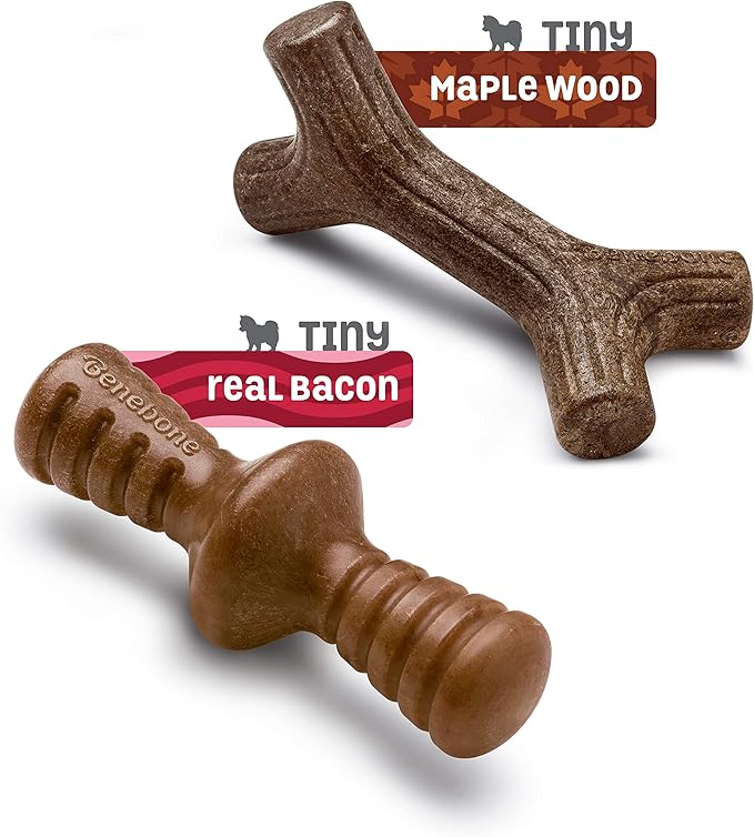 4-Pack Benebones with Real Flavors: Bacon, Fish, and Wood