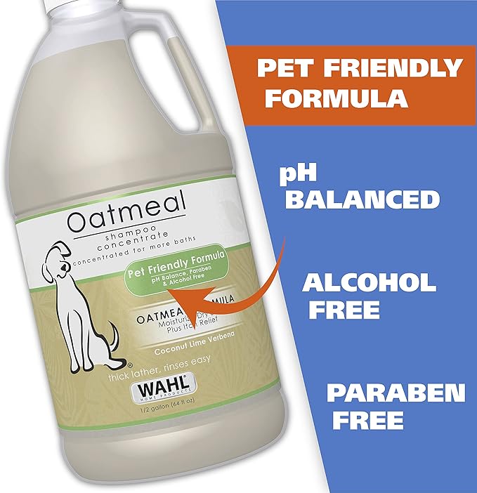 Champú seco de avena y verbena Wahl: cuidado suave para tu mascota