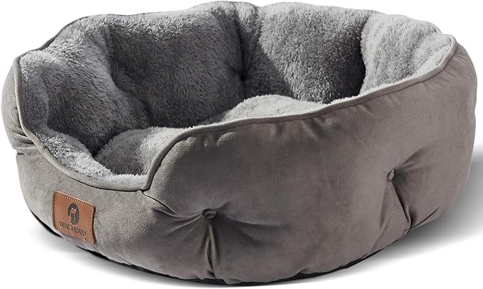 Polar Fleece Round Bed: Deep and Secure Rest for Your Pet