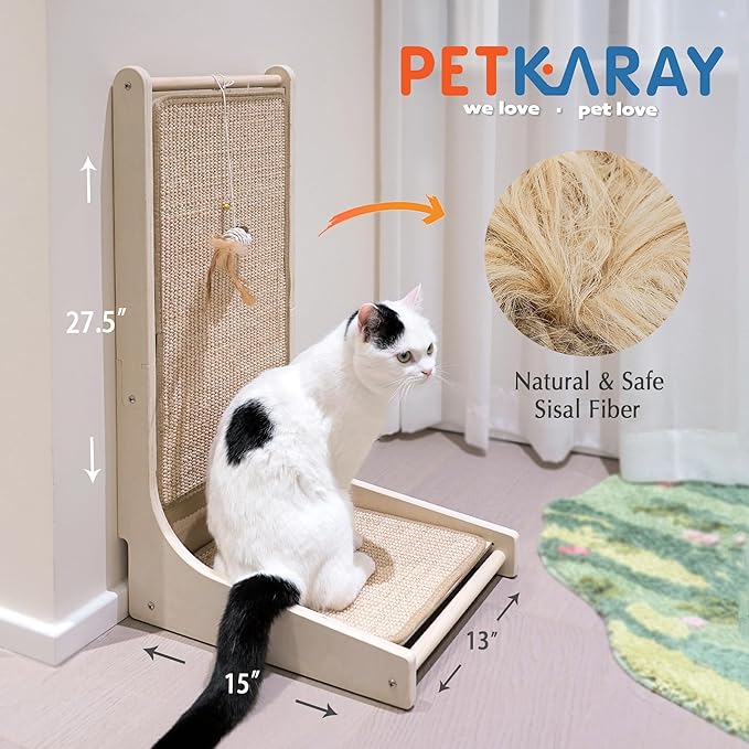 L-Shaped Sisal Scratcher: Durability and Guaranteed Fun