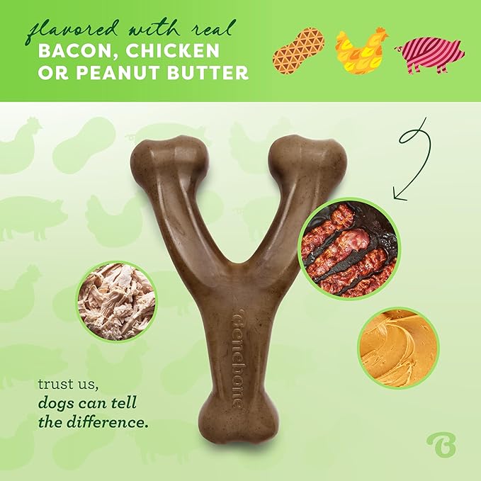 Benebone Wishbone: Indestructible Bone with Real Bacon Flavor