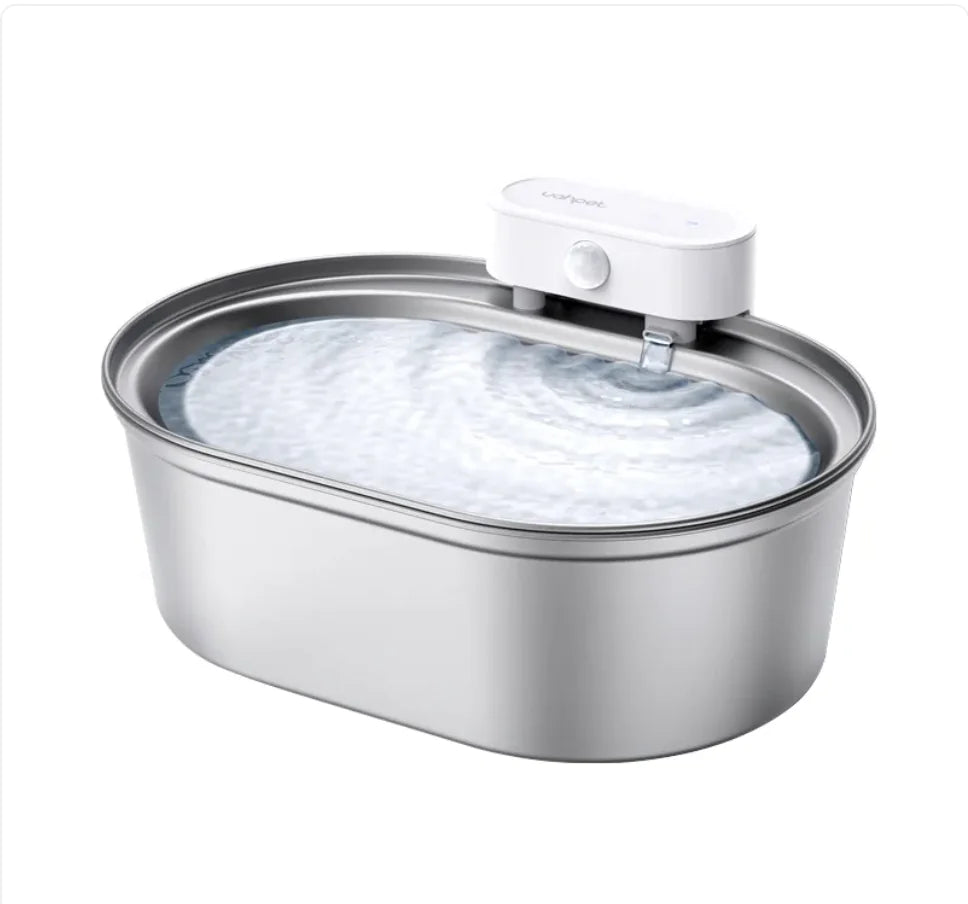 Fuente de Agua Automática Uha de Acero Inoxidable: ¡Silenciosa, Filtrada e Higiénica para Gatos y Perros!