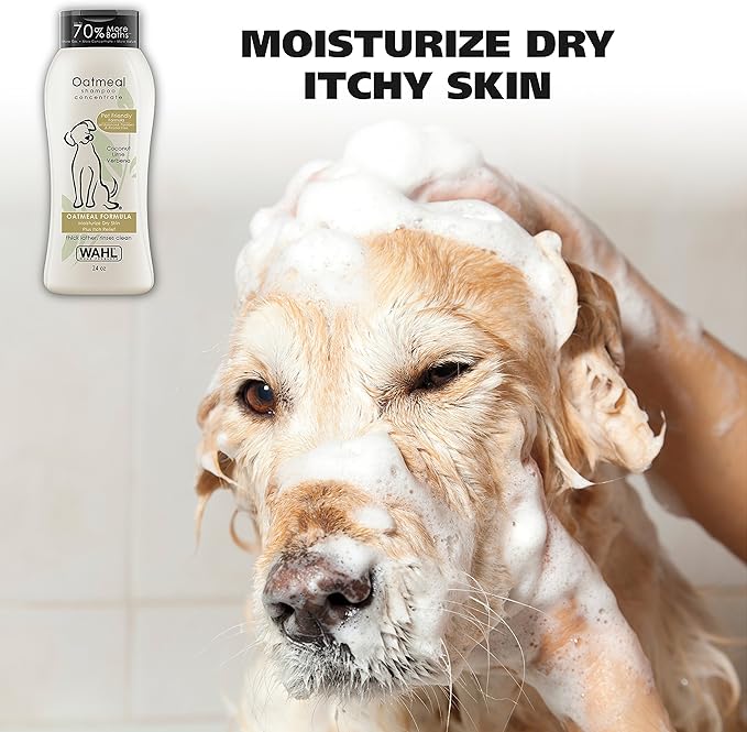 Champú seco de avena y verbena Wahl: cuidado suave para tu mascota