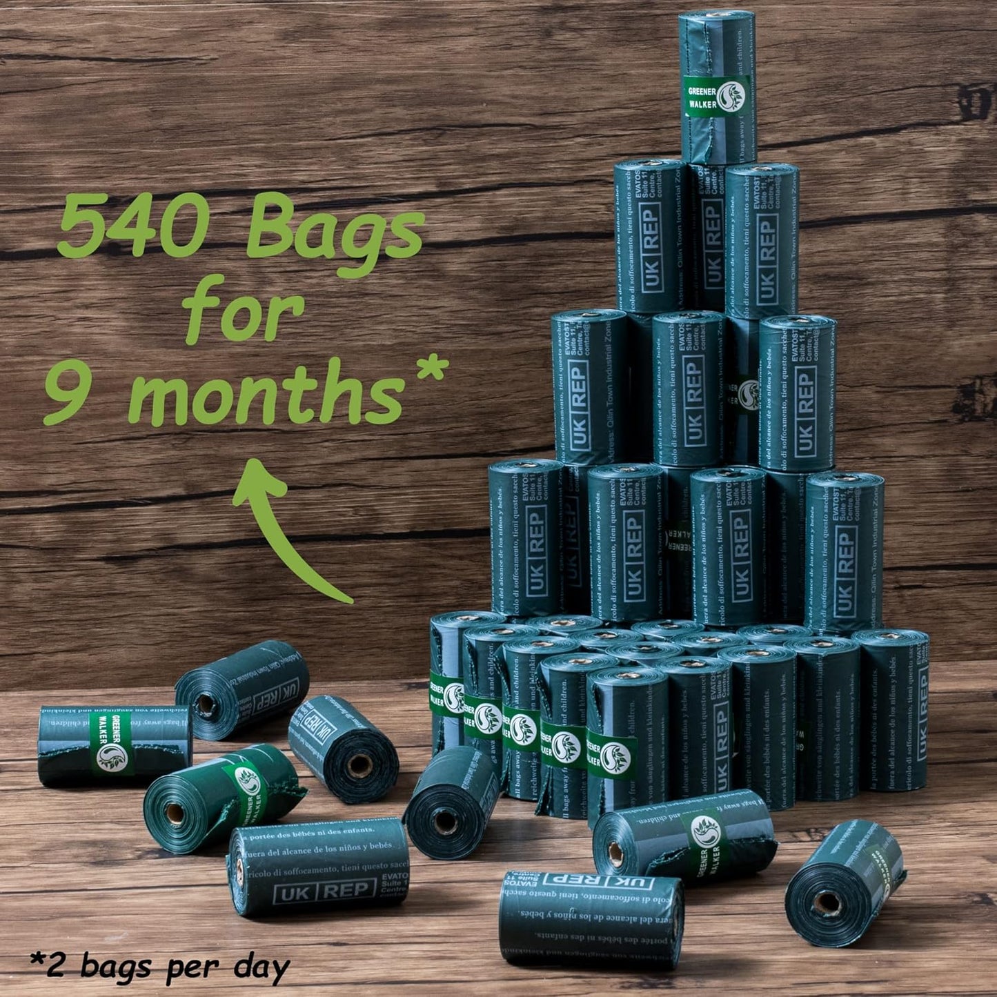 Extra Thick Poop Bags: 540 Units, 9 Months of Peace and Sustainability