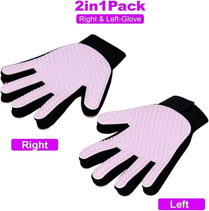 Pet Grooming Gloves: Relaxing Massage, Deep Cleaning, and Guaranteed Bonding