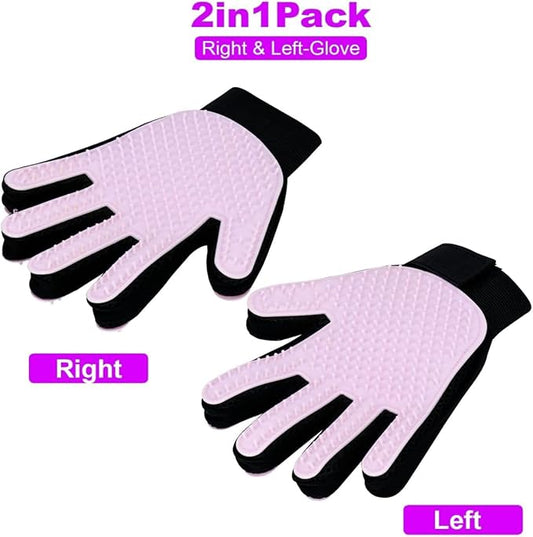 Pet Grooming Gloves: Relaxing Massage, Deep Cleaning, and Guaranteed Bonding