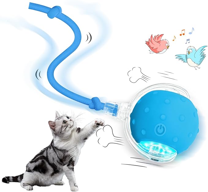 Pelota Interactiva YoPoll para Gatos: ¡Desata su Cazador Interior con Diversión Autónoma!