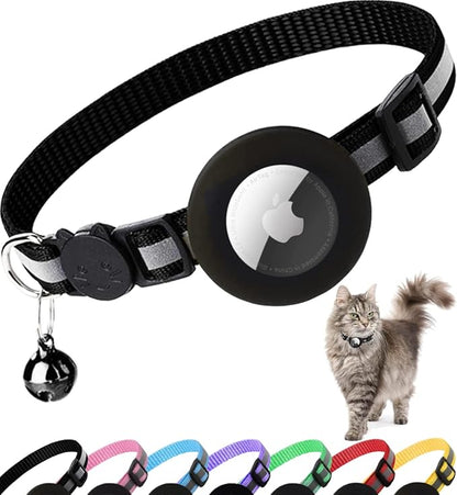 Reflective Collar with AirTag Holder: Keep Track of Your Cat Anytime