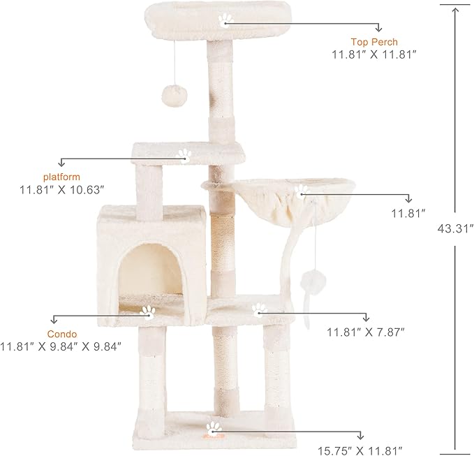 Árbol Rascador Completo para Gatos: ¡Aventura, Confort y Diversión Sin Fin! 
