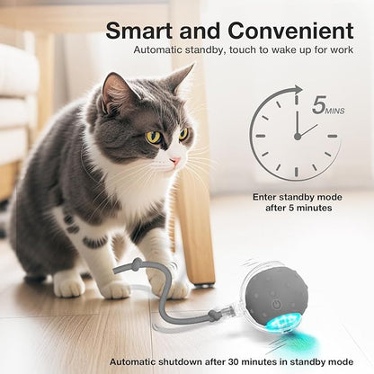 Pelota Interactiva YoPoll para Gatos: ¡Desata su Cazador Interior con Diversión Autónoma!