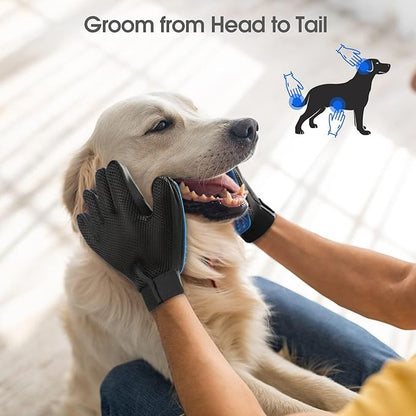 Delomo Grooming Gloves: Relaxing Massage and Effective Loose Hair Removal