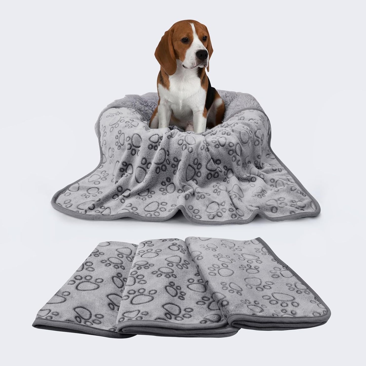 Paquete de 3 Mantas de Terciopelo Coral: ¡Comodidad, Protección y Diseño Adorable!