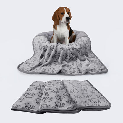 Paquete de 3 Mantas de Terciopelo Coral: ¡Comodidad, Protección y Diseño Adorable!
