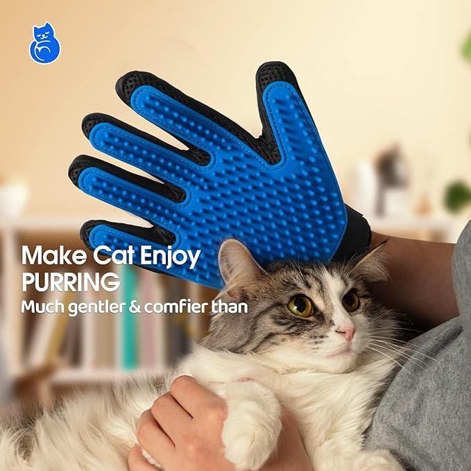 Delomo Grooming Gloves: Relaxing Massage and Effective Loose Hair Removal