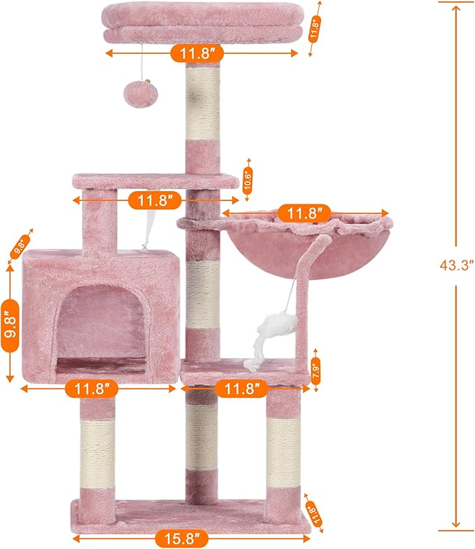 Árbol Rascador Completo para Gatos: ¡Aventura, Confort y Diversión Sin Fin! 