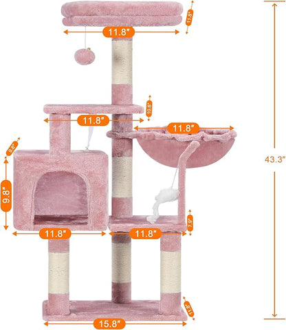 Árbol Rascador Completo para Gatos: ¡Aventura, Confort y Diversión Sin Fin! 