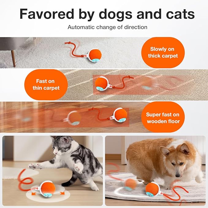 Pelota Interactiva YoPoll para Gatos: ¡Desata su Cazador Interior con Diversión Autónoma!