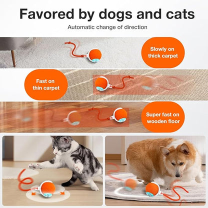 Pelota Interactiva YoPoll para Gatos: ¡Desata su Cazador Interior con Diversión Autónoma!