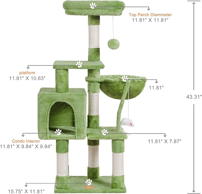Árbol Rascador Completo para Gatos: ¡Aventura, Confort y Diversión Sin Fin! 