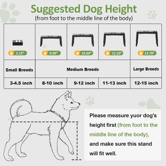 XiaZ Adjustable Elevated Feeder