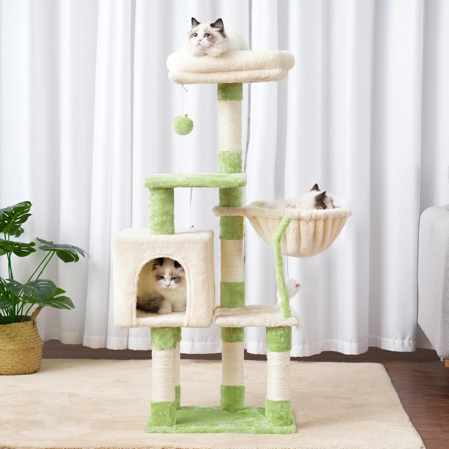 Árbol Rascador Completo para Gatos: ¡Aventura, Confort y Diversión Sin Fin! 