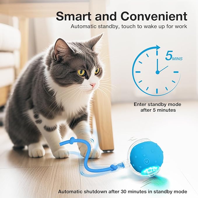 Pelota Interactiva YoPoll para Gatos: ¡Desata su Cazador Interior con Diversión Autónoma!