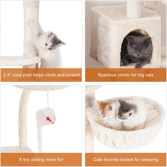 Árbol Rascador Completo para Gatos: ¡Aventura, Confort y Diversión Sin Fin! 