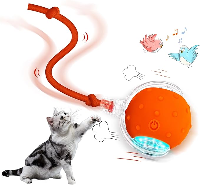 Pelota Interactiva YoPoll para Gatos: ¡Desata su Cazador Interior con Diversión Autónoma!