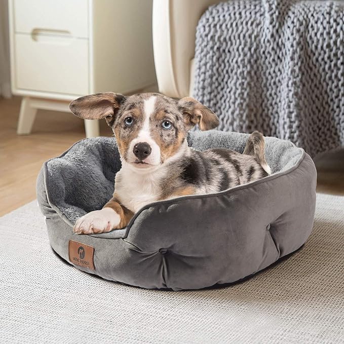 Cama Redonda de Forro Polar: ¡Descanso Profundo y Seguro para tu Mascota!