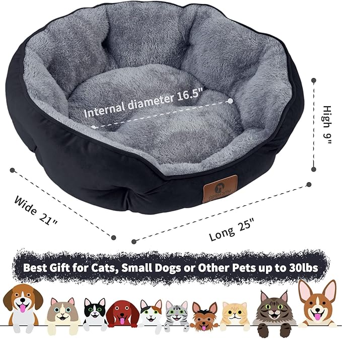 Cama Redonda de Forro Polar: ¡Descanso Profundo y Seguro para tu Mascota!