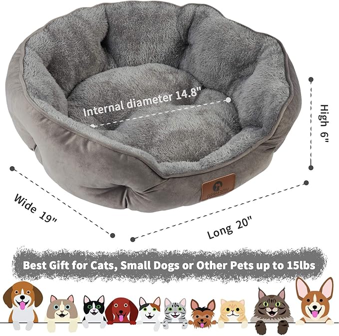 Cama Redonda de Forro Polar: ¡Descanso Profundo y Seguro para tu Mascota!