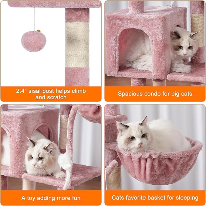 Árbol Rascador Completo para Gatos: ¡Aventura, Confort y Diversión Sin Fin! 