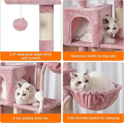 Árbol Rascador Completo para Gatos: ¡Aventura, Confort y Diversión Sin Fin! 