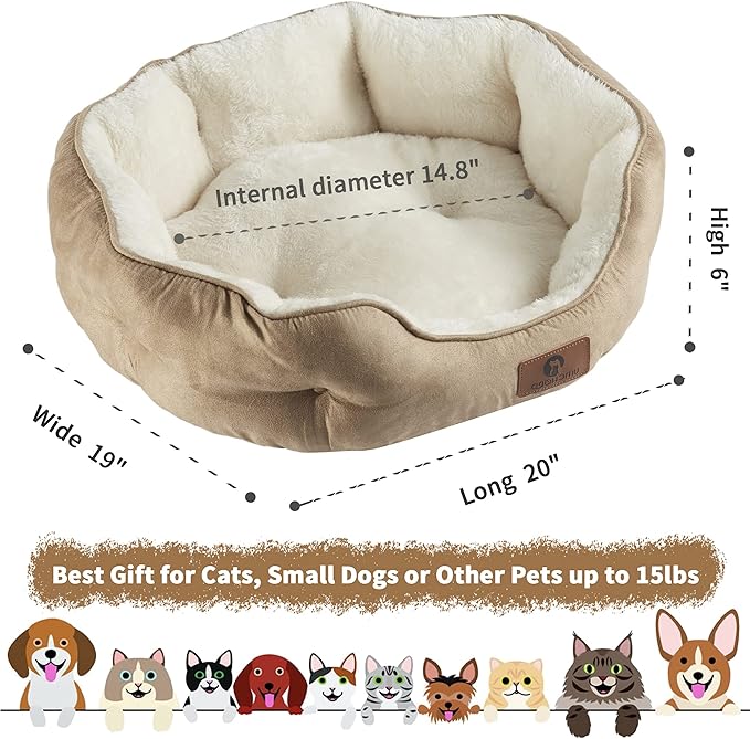 Cama Redonda de Forro Polar: ¡Descanso Profundo y Seguro para tu Mascota!