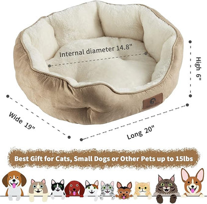Cama Redonda de Forro Polar: ¡Descanso Profundo y Seguro para tu Mascota!