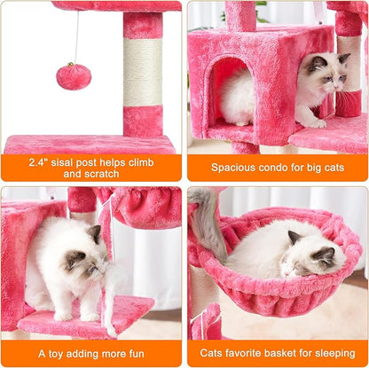 Árbol Rascador Completo para Gatos: ¡Aventura, Confort y Diversión Sin Fin! 