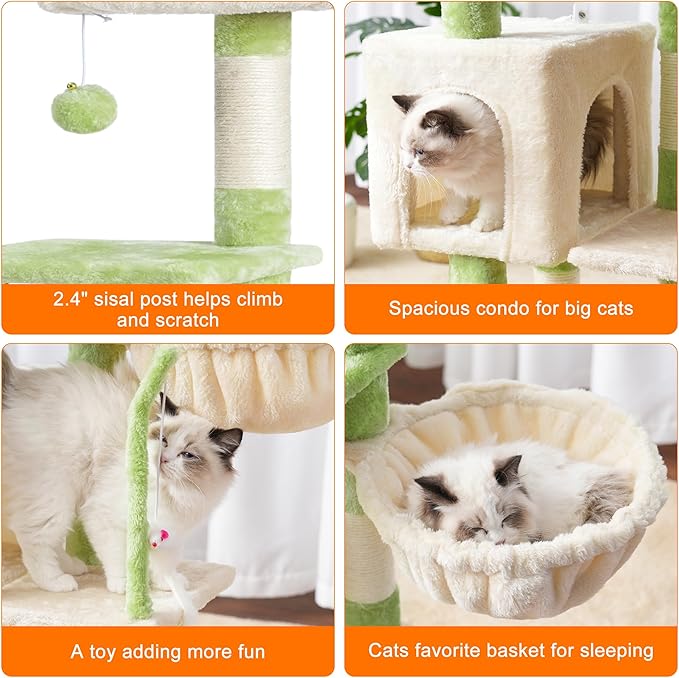 Árbol Rascador Completo para Gatos: ¡Aventura, Confort y Diversión Sin Fin! 