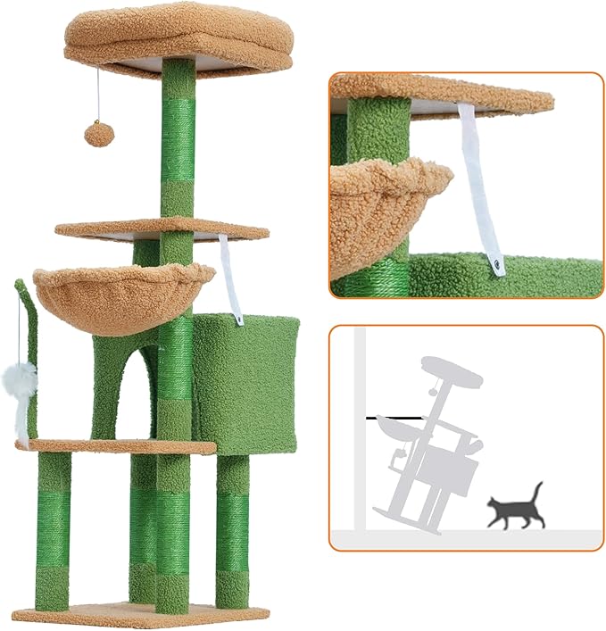 Árbol Rascador Completo para Gatos: ¡Aventura, Confort y Diversión Sin Fin! 